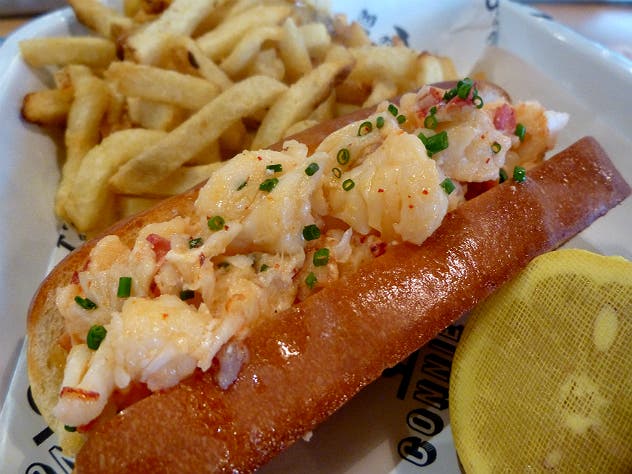 Lobster roll at Connie and Ted's | Photo by Leslee Komaiko