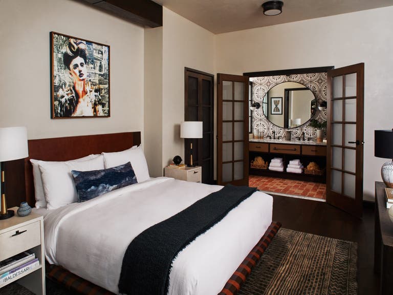Bedroom of the Casablanca Suite, Courtesy Hotel Figueroa