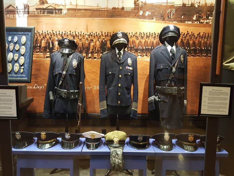 Los Angeles Police Museum uniforms